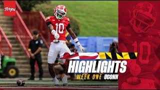 Maryland Football | Week One Highlights | UConn