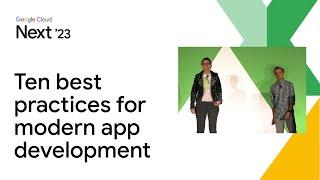 Ten best practices for modern app development