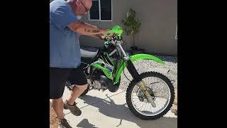 2004 Kawasaki KDX220 Cold Start and walk around.