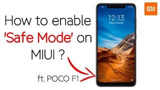 How to enable 'Safe Mode' on MIUI ?