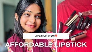 My 10 most affordable lipsticks!️starting @89!!️