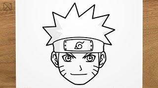 How to draw NARUTO UZUMAKI step by step, EASY