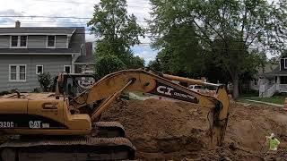 That Woman From Michigan is Fixing the Damn Roads - CAT 320C & CAT 966M in Action - Plymouth