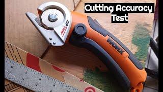 Worx Zipsnip electric scissors accuracy test