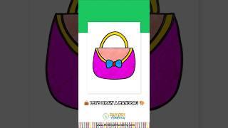  Let's Draw a Hand Bag  | Drawing for School ‍ #art #shorts #trending #school #diy #drawing