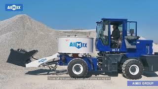 How Does 1.6m3 Self Loading Concrete Pan Mixer Work?-Aimix Group