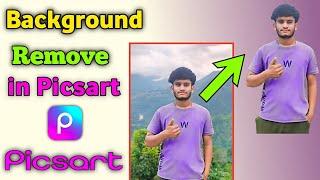 Picsart mein background remove kaise karen || How to remove background in Picsart 2024