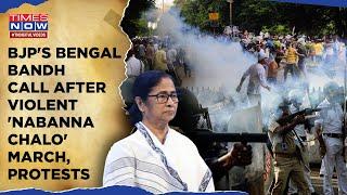 BJP's Bengal Bandh Call After Nabanna March Turned Violent| Shocking Scenes| Pressure On Mamata?