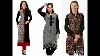 Latest And Stylish Woolen Kurti Design For Winter 2018