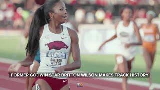 Former Godwin High School star Britton Wilson makes college track history