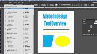 Adobe Indesign CC Tutorial - Basic Rundown of Design Tools and Beginner Overview