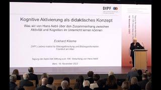 Kognitive Aktivierung als didaktisches Konzept - Von Hans Aebli lernen | Prof. Dr. Eckhard Klieme