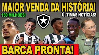 SAIU HOJE! MAIOR VENDA DA HISTÓRIA DO GLORIOSO! BOTAFOGO PREPARA BARCA DE SAÍDA! ÚLTIMAS NOTÍCIAS!