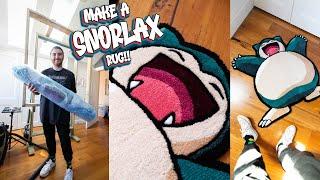 CUSTOM SNORLAX RUG | Full Tufting Process | Make A Custom Rug!