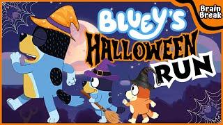 Bluey's Halloween Chase | Brain Break | Brain Breaks for kids| Kids exercise | Bluey Run