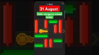 31 August hamster Kombat daily mini game code today #hamsterkombatminigame