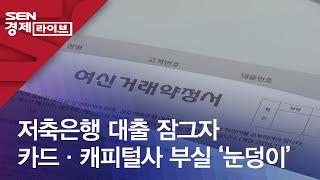 저축은행 대출 잠그자 카드·캐피털사 부실 ‘눈덩이’
