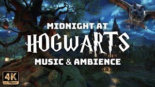 Midnight at Hogwarts | 4K Harry Potter Music & Ambience