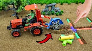 Diy tractor mini borewell drilling machine  science project |submersible water | @topminigear