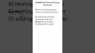 ASVAB/PiCAT General Science Practice Test Question #acetheasvab with #grammarhero