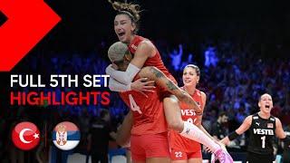 EuroVolley Women's Final Full 5th Set: Turkiye vs Serbia