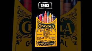 The world's first crayons  पहला क्रेयॉन Box #shorts #history #viralshort #art #inventions