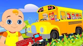 Wheels On The Bus Goes Round and Round - Kids Songs and Nursery Rhymes @DelTvKids