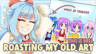 ROASTING MY OLD ART! || SPEEDPAINT + COMMENTARY