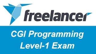 Freelancer.com CGI Programming Level-1 Test