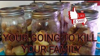 DRY CANNING POTATOES NO WATER #canning #drycanning #potatoes #drycanning