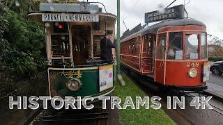 Rainy Tram Adventure: 4K Dashcam at MOTAT Live Day Trams 2023