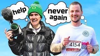 Switching Jobs With My Boyfriend For 24 Hours - His FIRST Half Marathon