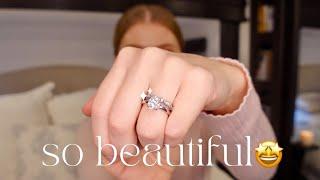 MOISSANITE wedding set from AMAZON review