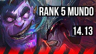 DR. MUNDO vs AATROX (TOP) | Rank 5 Mundo, 8/2/3, Dominating | EUW Grandmaster | 14.13