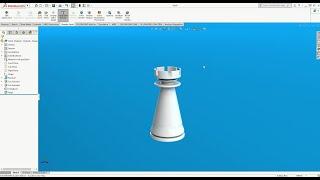 SolidWorks How to - Drawing a chess piece using revolve and patterned cut