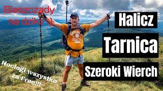 Tarnica przez Rozsypaniec i Halicz z Wołosatego Kamperem na dziko w Bieszczady, vanlife Polska