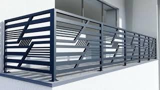 Modern Balcony Grill Design with Balcony Railing Design