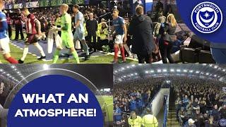 The famous Fratton Park atmosphere pre-South Coast Derby