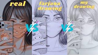 Real  Farjana Academy  My Drawing #oceanofdrawing #shorts #sketch #drawing #lisadrawing #lisa