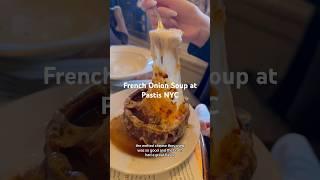 French Onion Soup at Pastis NYC #nycfoodie #food  #foodblogger #nycfoodies #frenchfood #nyc #fypシ゚