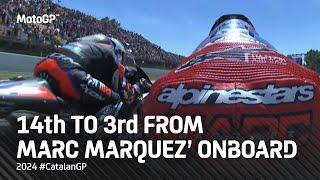 Podium fightback from Marquez' POV!  | 2024 #CatalanGP