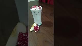 Apple & pomegranate shake