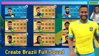 How to Build Brazil Full Team in DLS 24Signing Brazilian Players in Dream League Soccer 2024.