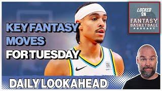 Tuesday's NBA Fantasy Basketball Waiver Wire Streaming Preview