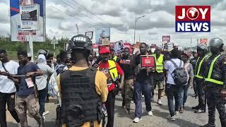 #StopGalamseyNow and #FreeTheCitizens Day 2 protest underway. #JoyNews JoyNewsFocus