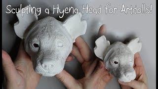 Sculpting a Hyena Head for Artdolls!