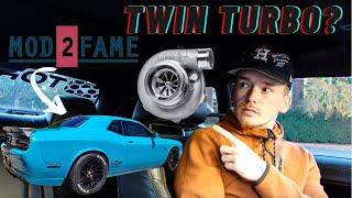 TWIN TURBO DODGE CHALLENGER HELLCAT |  @Mod2Fame Vlog  Talks Turbo's For A Dodge Hellcat & 392 Hemi|