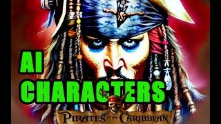 Pirates of the Caribbean - All Characters are AI generated - AI Art