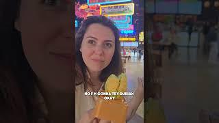 disgusting ice cream ewwww! family trying durian ice cream at an Asian market #funny #chicago
