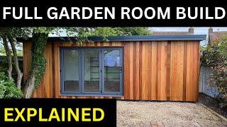 How to build a Garden Room - Full instructions with Storage Build